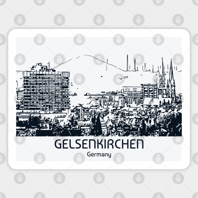 Gelsenkirchen - Germany Magnet by Lakeric